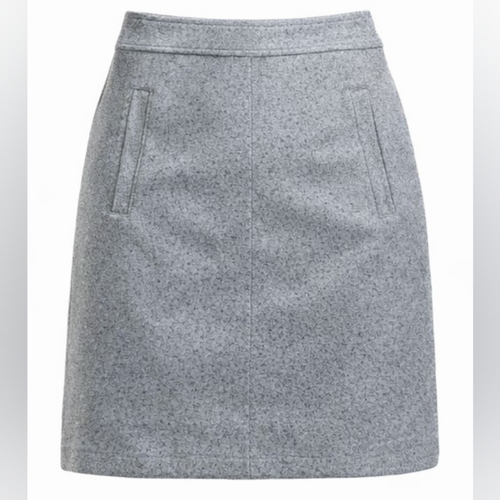 Loft Wool Mini Skirt - Grey
